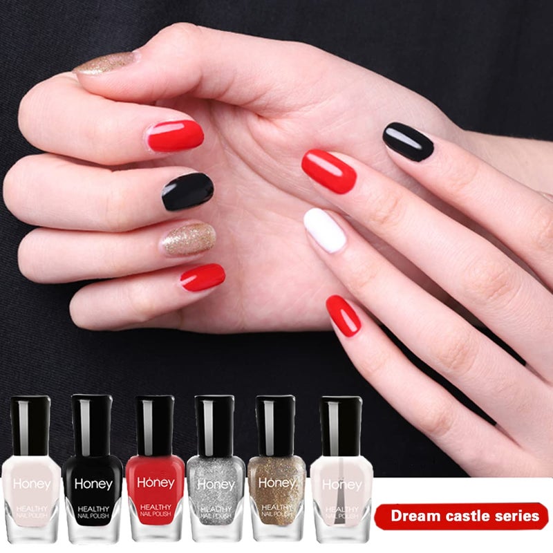 Tophany Non Toxic Nail Polish Set, Easy Peel Off and Fast Dry, Eco Friendly and Organic Water Based Nail Polish for Women, Teens (12 Bottles, 5ML) - Image 2